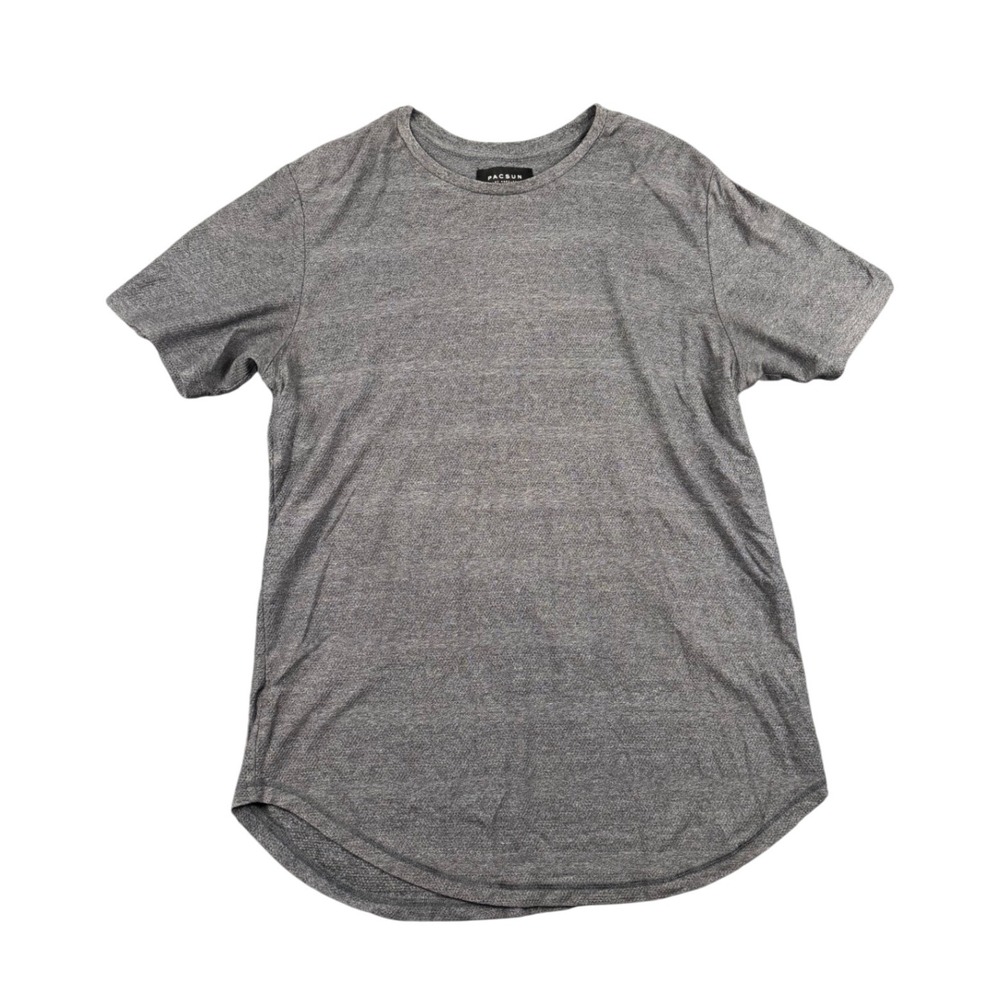 PacSun Los Angeles Longer Fit Gray Short Sleeve Crew Neck‎ T-Shirt Men's 300